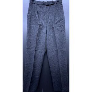 Vtg Abernathy Sport Wool‎ Pants Women 12 Gray Pleats Pockets Slacks Never Worn